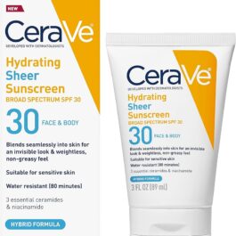 CERAVE HYDRATING SHEER SUNSCREEN SPF30