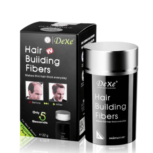 DEXE HAIR BUILD FIBER+SPRAY BLACK