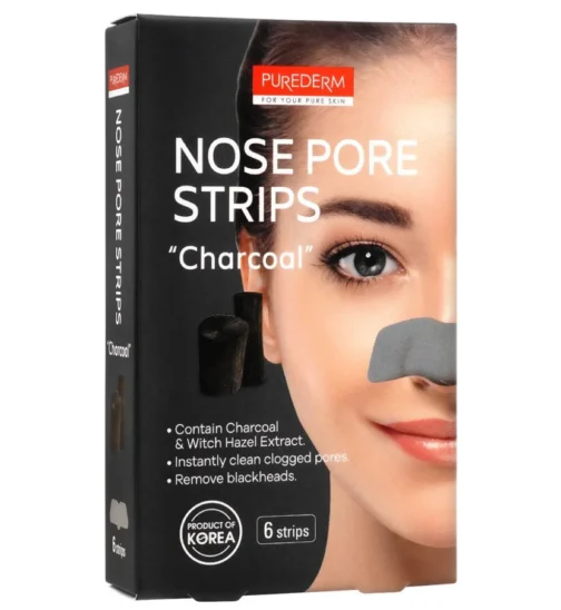 PUREDERM NOSE PORE STRIPS CHARCOLE