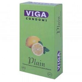 Viga Condom Plain Lemon 12s