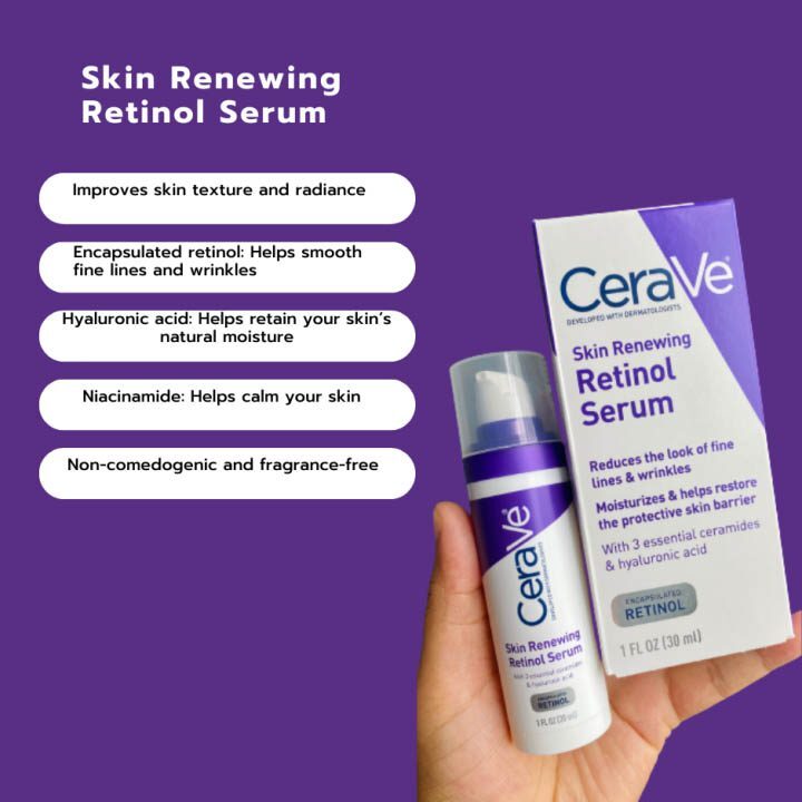 CERAVE SKIN RENEWING RETINOL SERUM 30ML - Image 4
