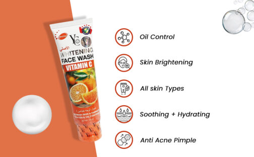 YC WHITENING FACE WASH VIT C 100ml - Image 4
