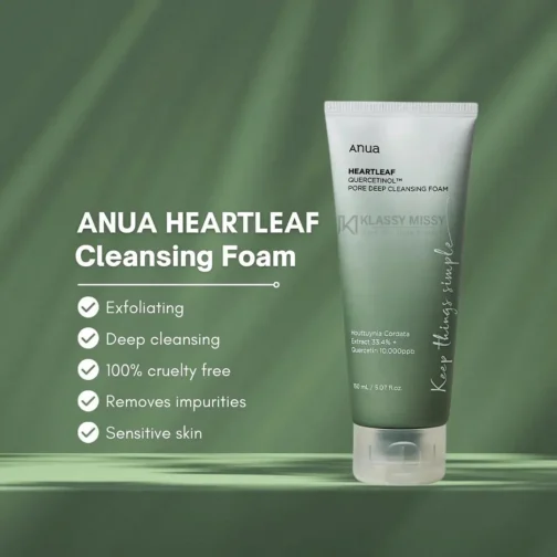 ANUA HEARTLEAF DEEP CLENSING FOAM 150ML - Image 3