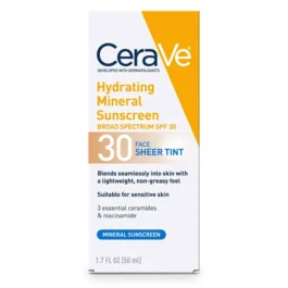 CERAVE HYDRATING MINERAL SUNSCREEN 30 FACE SHEER TINT 50ML