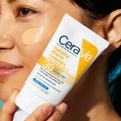 CERAVE HYDRATING MINERAL SUNSCREEN 30 FACE SHEER TINT 50ML - Image 4
