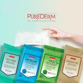 PUREDERM TEA TREE MAKEUP REMOVER CLEANSING TOWELETTES 30S